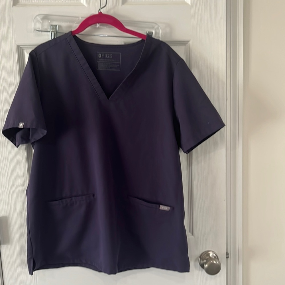 Figs purple scrub top